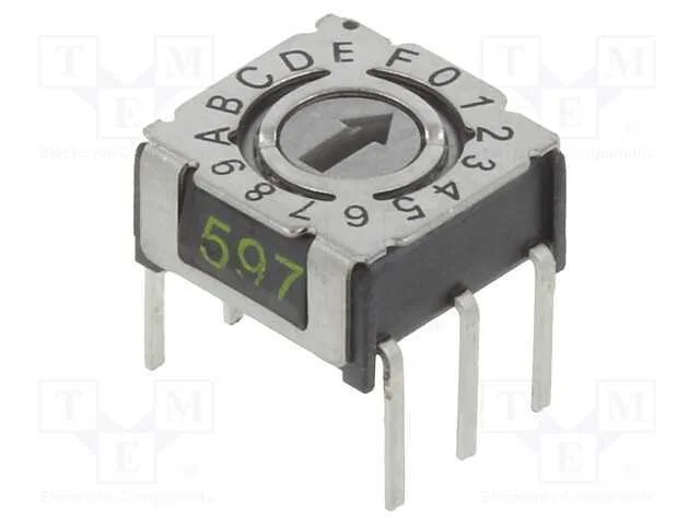 Emissor de C&oacute;digo, Hex/Bcd, Pos: 16, Tht, Rcontacto Max: 80mo, P36
