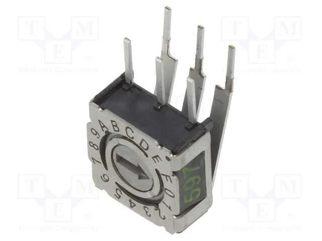 Emissor de C&oacute;digo, Hex/Bcd, Pos: 16, Tht, Rcontacto Max: 80mo, P36