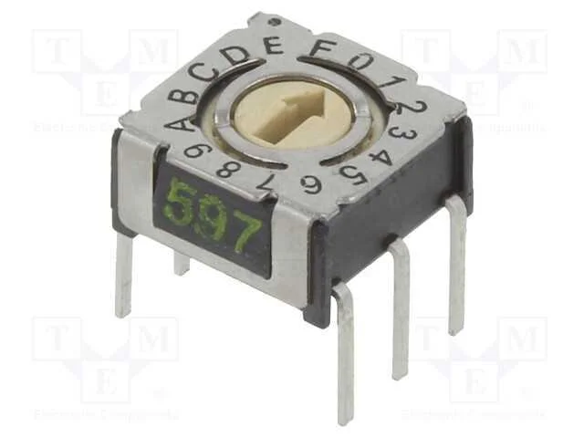 Emissor de C&oacute;digo, Hex/Bcd, Pos: 16, Tht, Rcontacto Max: 80mo, P36