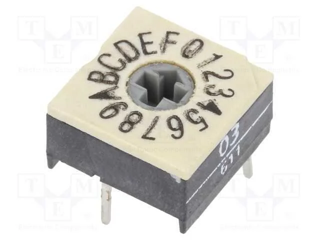 Emissor de C&oacute;digo, Hex/Bcd, Pos: 16, Tht, Rcontacto Max: 100mo