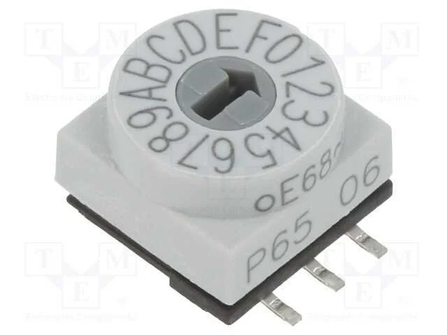 Emissor de C&oacute;digo, Hex/Bcd, Pos: 16, Smd, Rcontacto Max: 80mo, P65