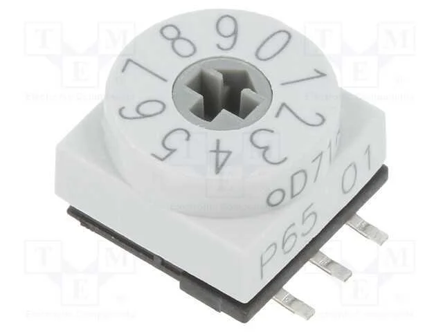 Emissor de C&oacute;digo, Dec/Bcd, Pos: 10, Smd, Rcontacto Max: 80mo, P65