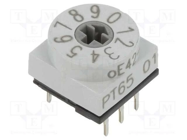 Emissor de c&oacute;digo, DEC/BCD, Pos: 10, THT, Rcontac.
