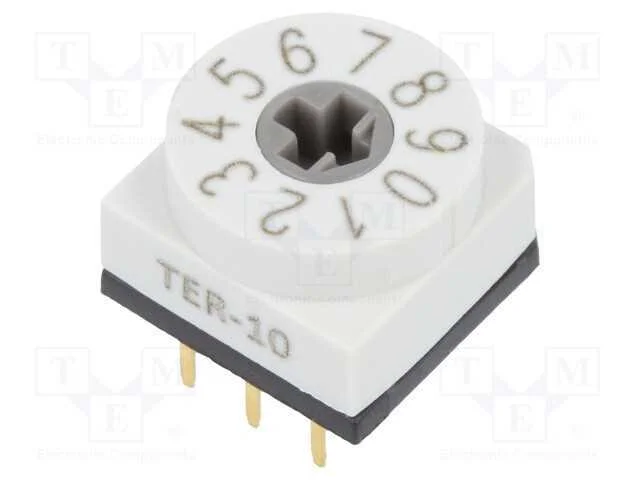 Emissor de C&oacute;digo, Dec/Bcd, Pos: 10, Tht, Rcontacto Max: 80mo, 7ncm