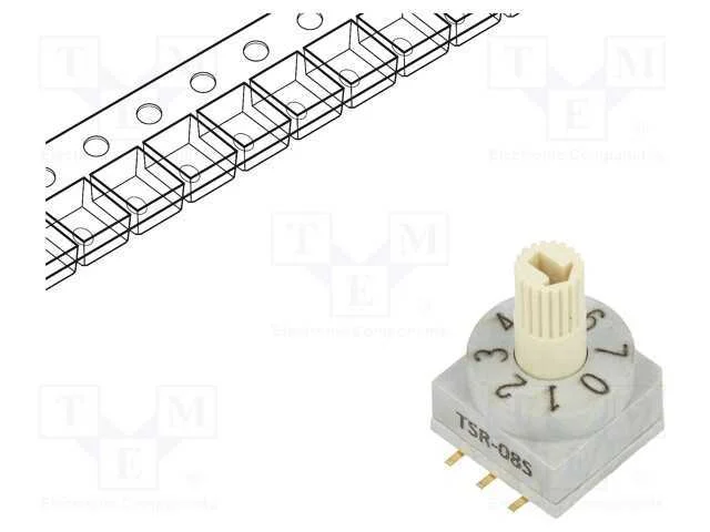 Emissor de c&oacute;digo, DEC/BCD, Pos: 8, SMT, Rcontact.