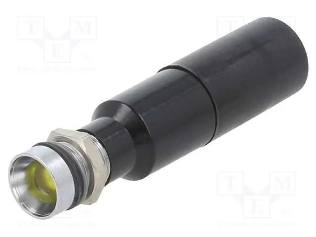 Luz indicadora: LED, c&ocirc;ncavo, amarela, 230VAC, 8mm
