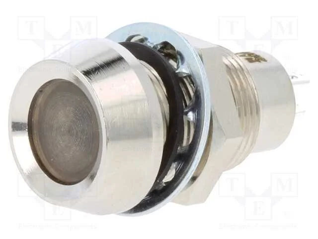Luz indicadora: LED, c&ocirc;ncavo, branco frio, 24&divide;28V.