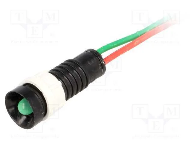 Luz Indicadora: Led, C&ocirc;ncavo, Verde, 24vdc, 24vac, 11mm, Ip40