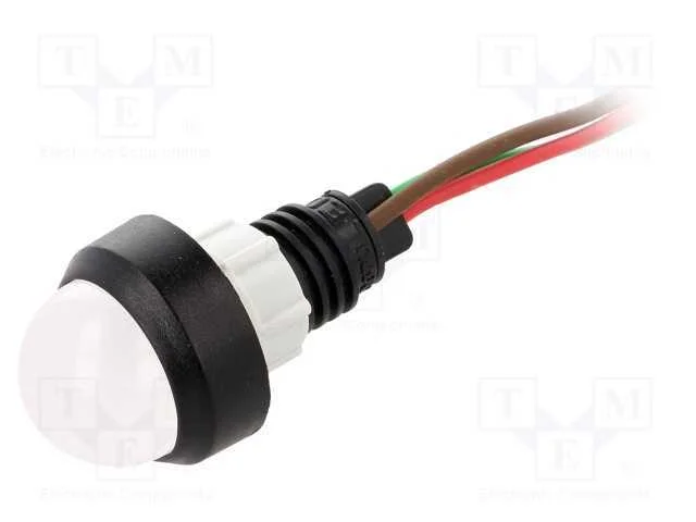 Luz Indicadora: Led, Convexa, Vermelho/Verde, 24vdc, 24vac, 13mm