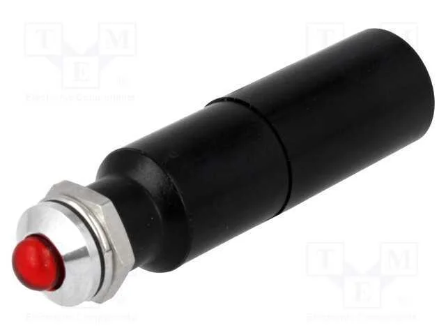 Luz indicadora: LED, convexa, vermelho, 230VAC, 8.