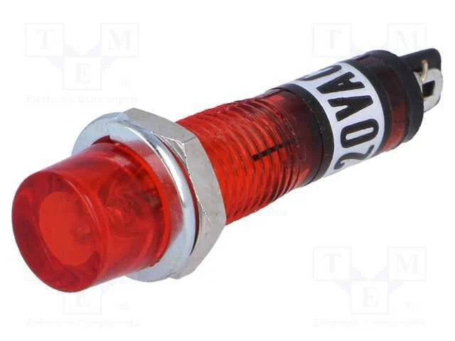 Luz Indicadora: com L&acirc;mpada de N&eacute;on, C&ocirc;ncavo, Laranja, 230vac