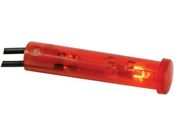 Round 7mm Panel Control Lamp 220v Red