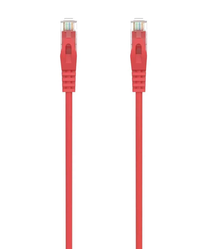 Cabo de Rede Cat6a U/Utp Utp Vermelho 3 Metros - Aisens