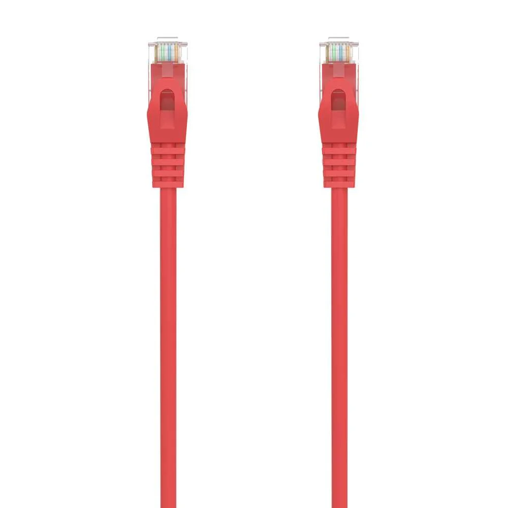 Cabo de Rede Rj45 Cat6a U/Utp Utp Vermelho 1 Metro - Aisens