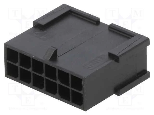 Microfit 3.0 Plug Dr Freehang 12ckt