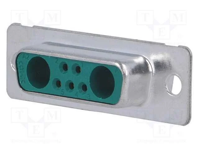 D-Sub Especiais, Pin: 7(2+5), Ficha, F&ecirc;mea, com Cabo, Solda, 250v