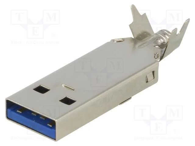 Ficha, USB A, com cabo, solda, simples, USB 3.0, .