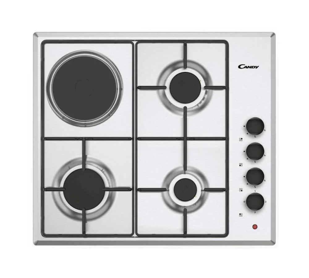Mixed Hob (1x Induction + 3x Gas) Idea Cmgh31x/1 4 Zones (Inox) - Candy