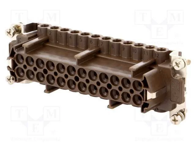 Conector: HDC, f&ecirc;mea, 180 C, 24+PE, tamanho 104.2.