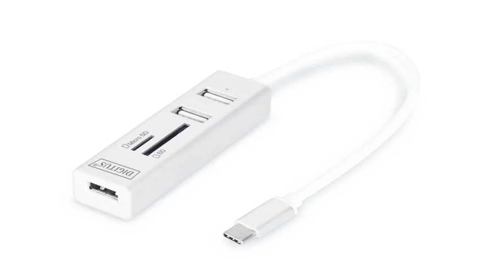 DIGITUS DA-70243 LEITOR DE CART&Otilde;ES USB 2.0 BRANCO
