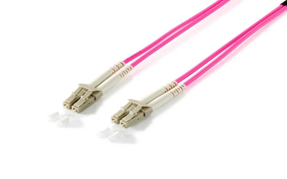 Equip 256515 Cabo de Fibra &Oacute;tica 7,5 M Lc Om4 Rosa