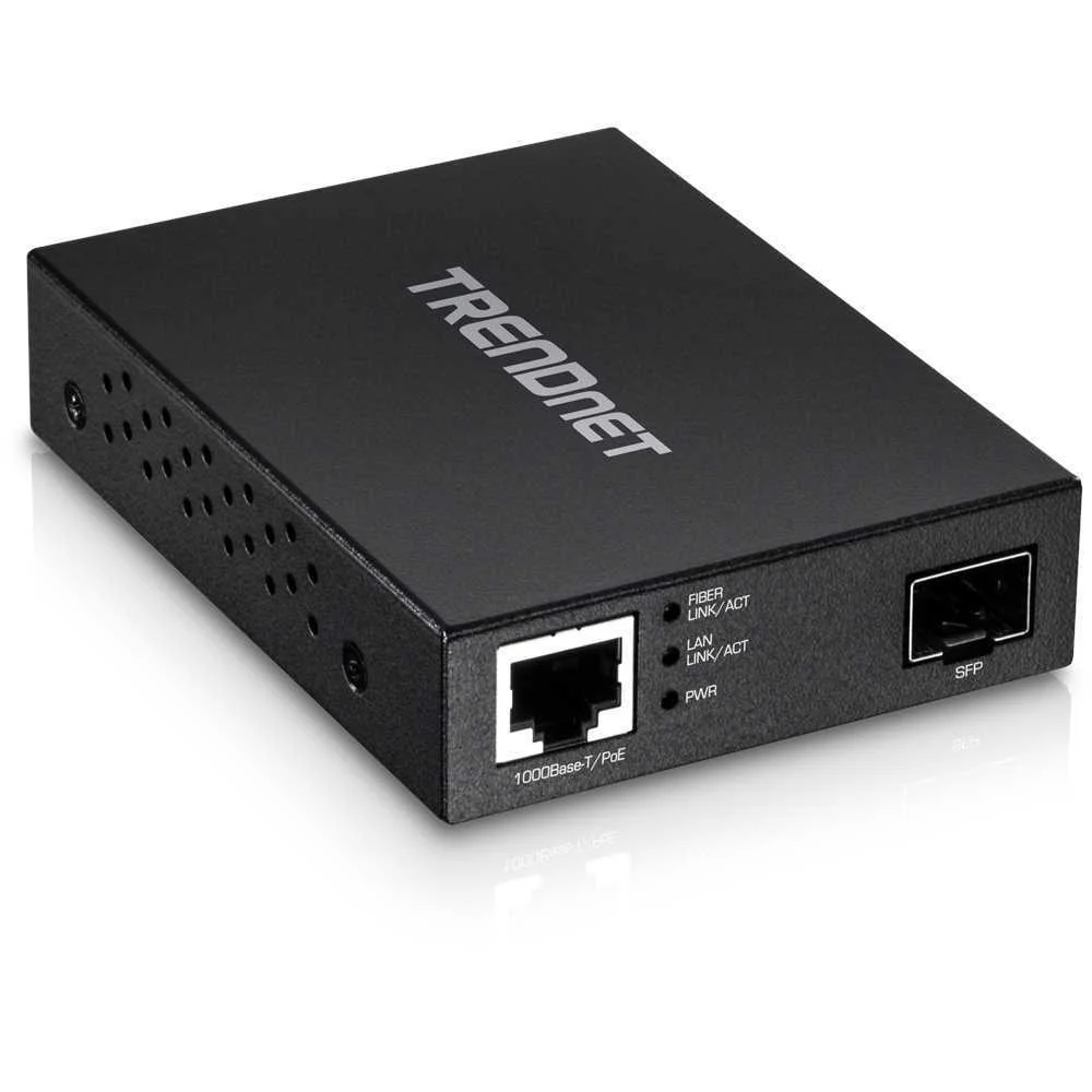 Trendnet Medienkonverter Glasfaser Gigabit Poe Pd Sfp