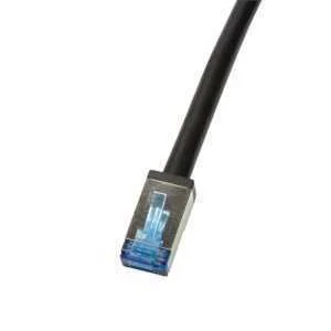 Logilink Outdoor Pe Patchkabel Cat.6a S/Ftp, Schwarz, 7,5m