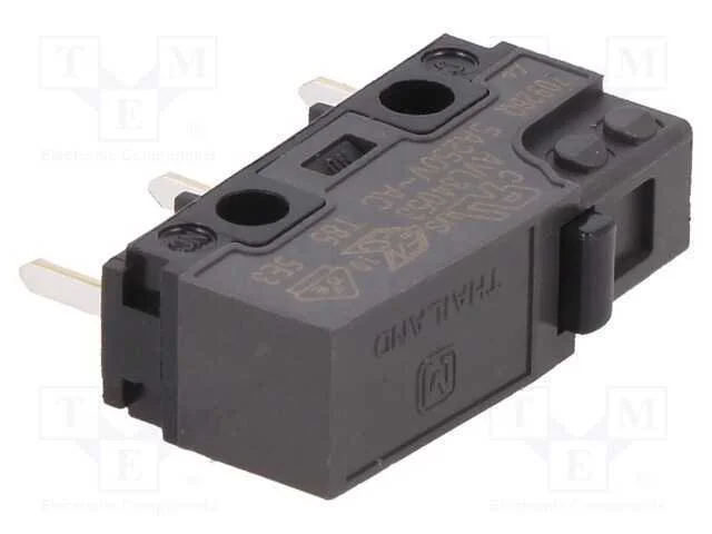 Microinterruptor Snap Action, Sem Alavanca, Spdt, 5a/250vac