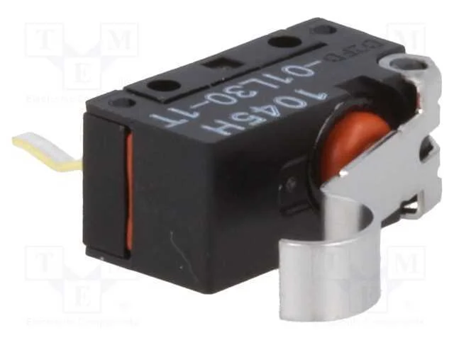 Microinterruptor Snap Action, com Alavanca Que Simula Um Rolo