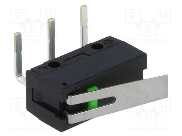 Microinterruptor Snap Action, com Alavanca, Spst-No, 0,1a/6vdc