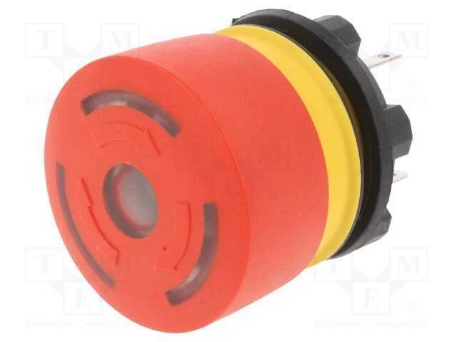 Interruptor: de Seguran&ccedil;a, 22mm, Pos.Est&aacute;v: 2, Nc X2, Vermelho, Led