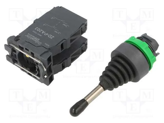 Interruptor: Joystick, 22mm, Pos.Est&aacute;v: 1, No X4, Preto, N&atilde;o Disp.