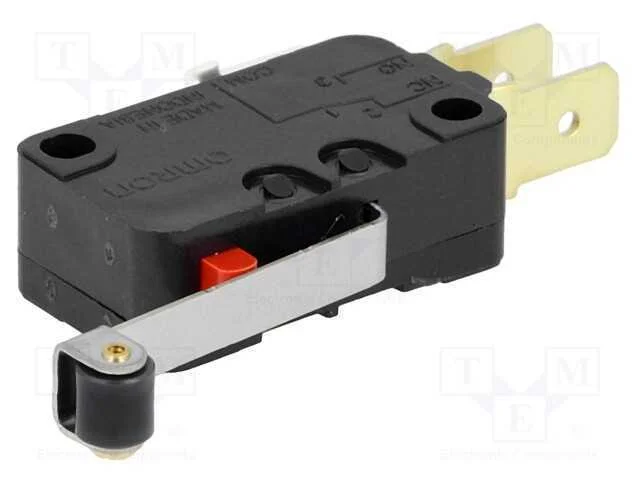 Microinterruptor Snap Action, com Alavanca (Com Rolo), Spdt