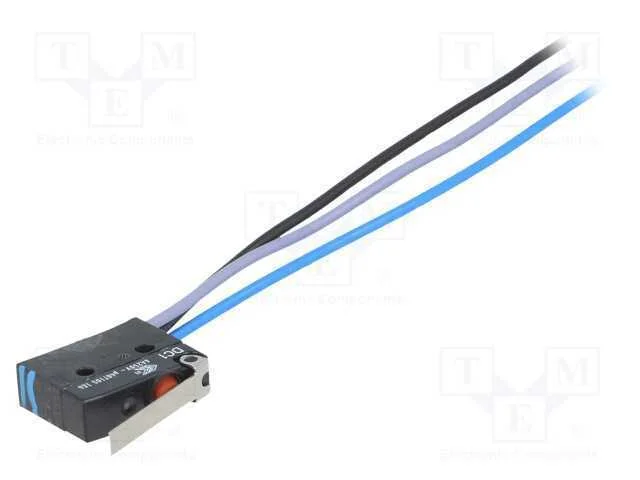 Microinterruptor Snap Action, com Alavanca, Spdt, 6a/250vac