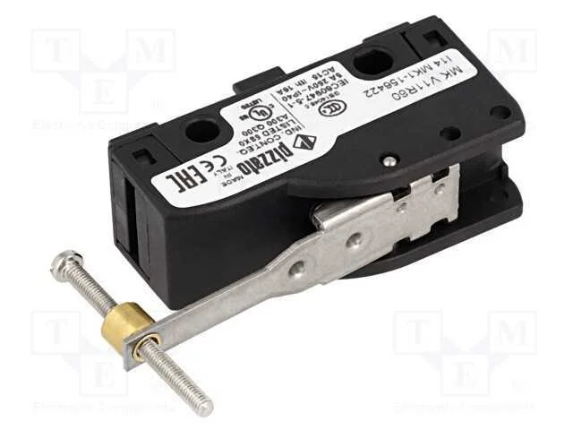 Microinterruptor Snap Action, com Alavanca,Com N&uacute;cleo, Spdt