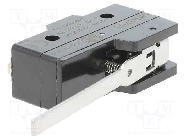 Microinterruptor Snap Action, com Alavanca, Spdt, 15a/250vac