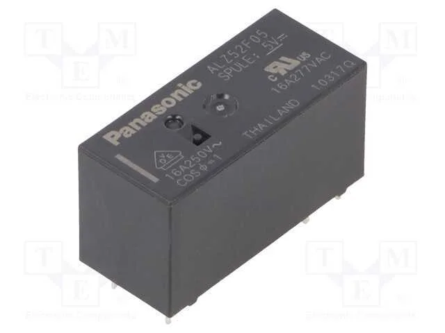 Rel&eacute;: Eletromagn&eacute;tico, Spst-No, Ubobina : 5vdc, 16a/250vac, Pcb
