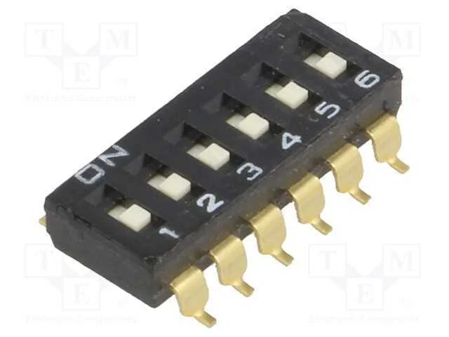 Interruptor: Dip-Switch, Quantidade de Sec&ccedil;&otilde;es: 6, On-Off, Pos: 2