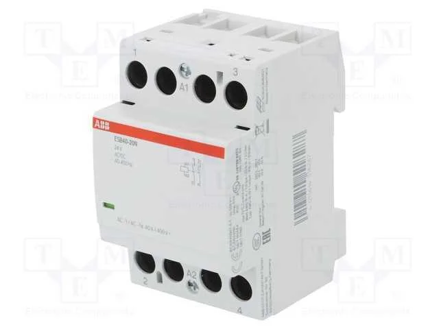 Contator: 2-de polo de instala&ccedil;&atilde;o, 40A, 24VAC, 24.