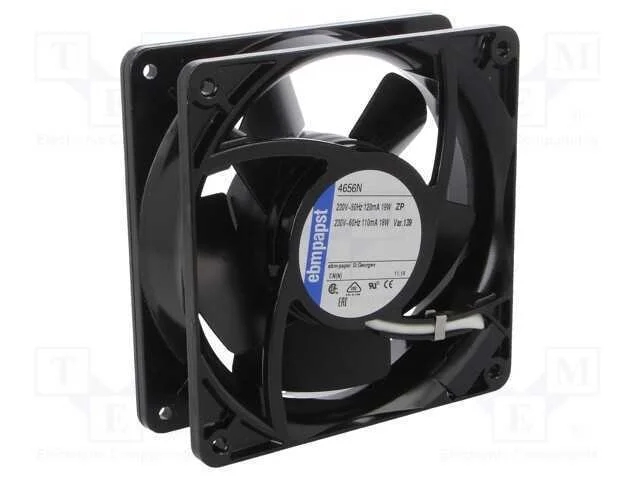 Ventilador: AC, transversal, 230VAC, 119x119x38mm.