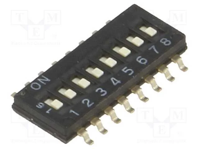 Interruptor: Dip-Switch, Quantidade de Sec&ccedil;&otilde;es: 8, On-Off, Pos: 2