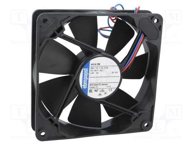 Ventilador: Dc, Transversal, 24vdc, 119x119x25mm, 140m3/H, 38dba