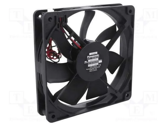 Ventilador: Dc, Transversal, 24vdc, 120x120x25mm, 154,8m3/H, 37dba
