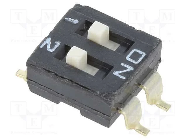 Interruptor: Dip-Switch, Quantidade de Sec&ccedil;&otilde;es: 2, On-Off, Pos: 2