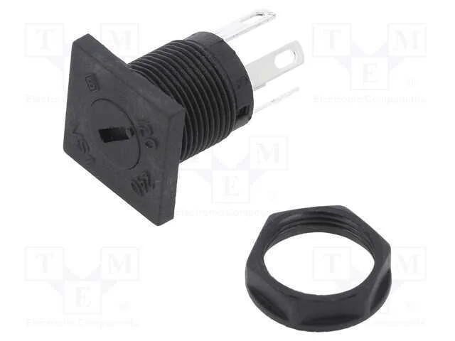 Interruptor: girat&oacute;rio, Pos: 2, SPDT, 6,3A/120VAC.