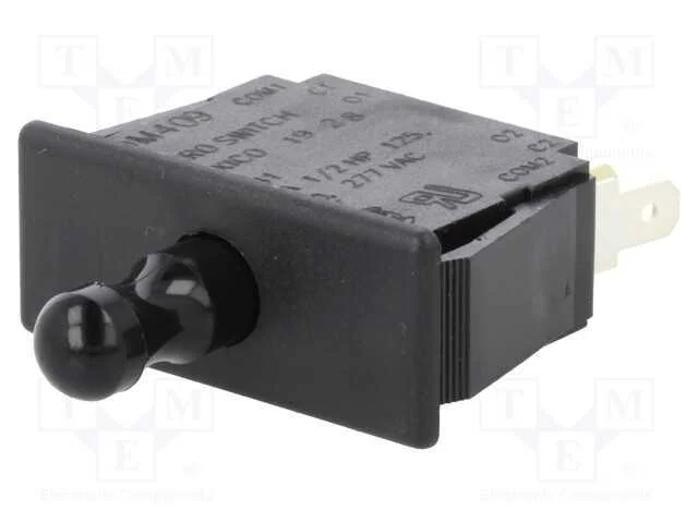 Interruptor: de Porta, Pos: 2, Dpdt, 10a/125vac, Preto, No Painel