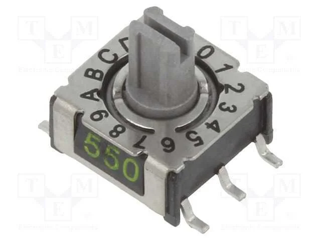 Emissor de C&oacute;digo, Hex/Bcd, Pos: 16, Smd, Rcontacto Max: 80mo, P36