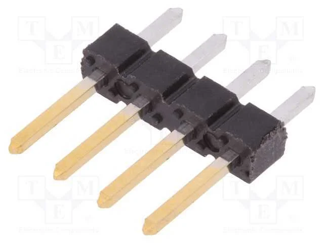 Barra de Pinos, Pinos, Bergstik, Macho, Pin: 4, Simples, 2,54mm, Tht