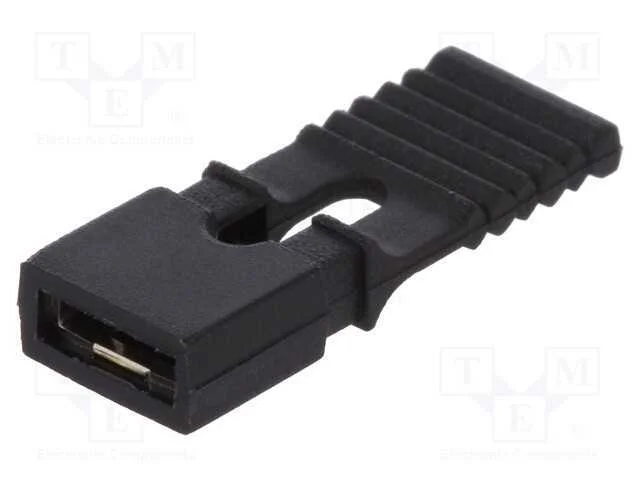 Jumper, Pinos, F&ecirc;mea, com Pega, 2,54mm, 1x2, Preta