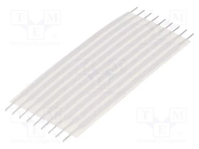 Conector: Jumper Flex&iacute;vel, Raster Fita: 2,54mm, L: 50,8mm, Retos